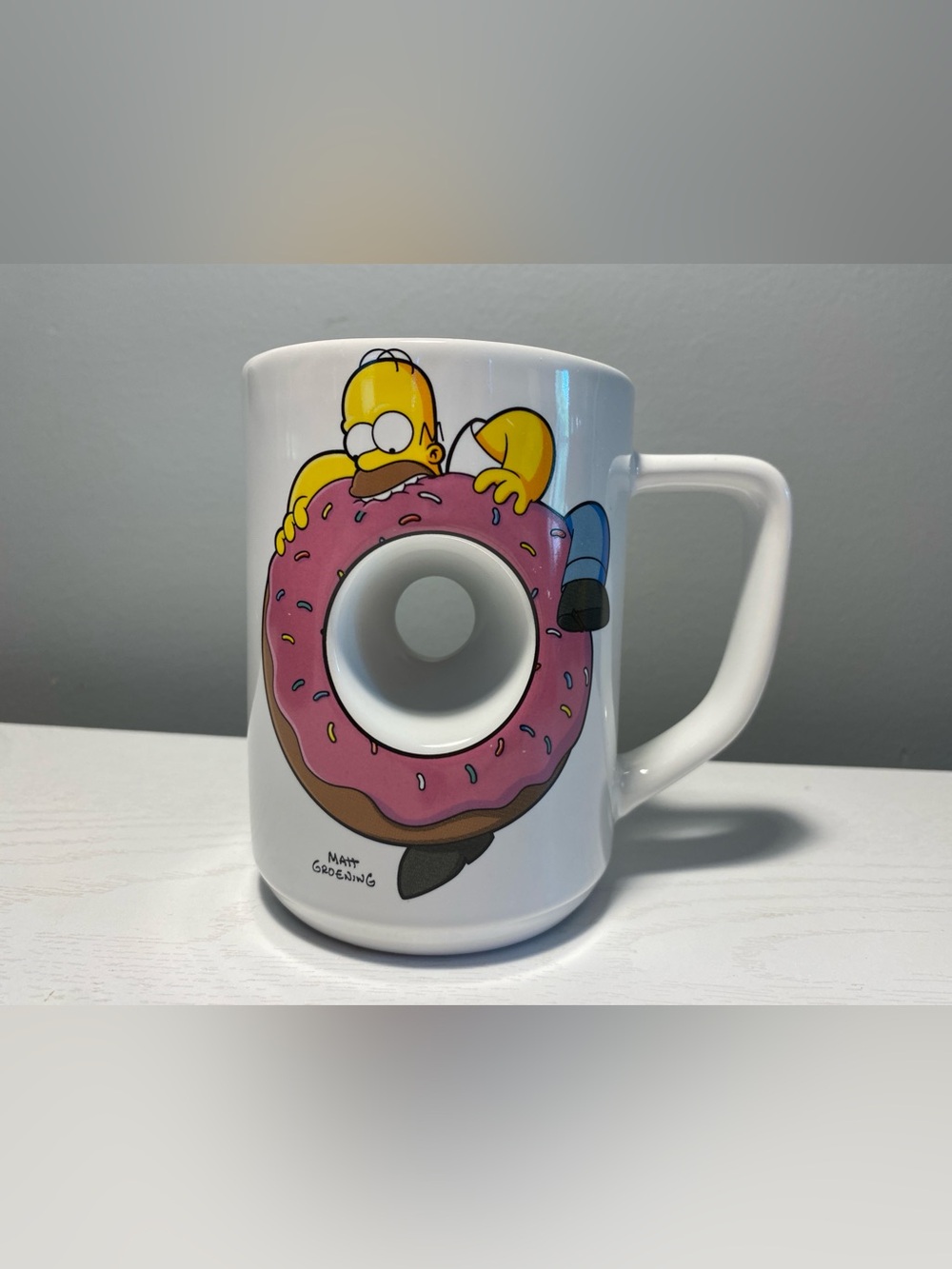 Universal Studios The Simpsons Homer Donut Sculpted Coffee Mug